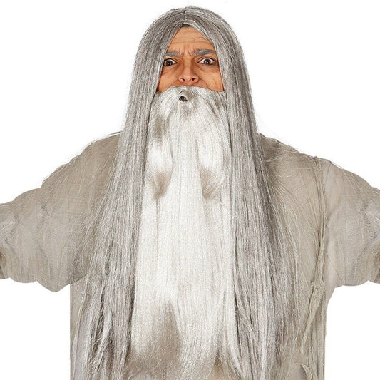 Grey Long Wig