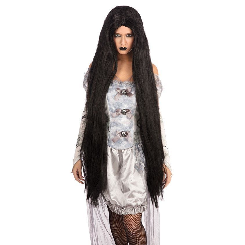 Extra Long Black Wig - 100cm