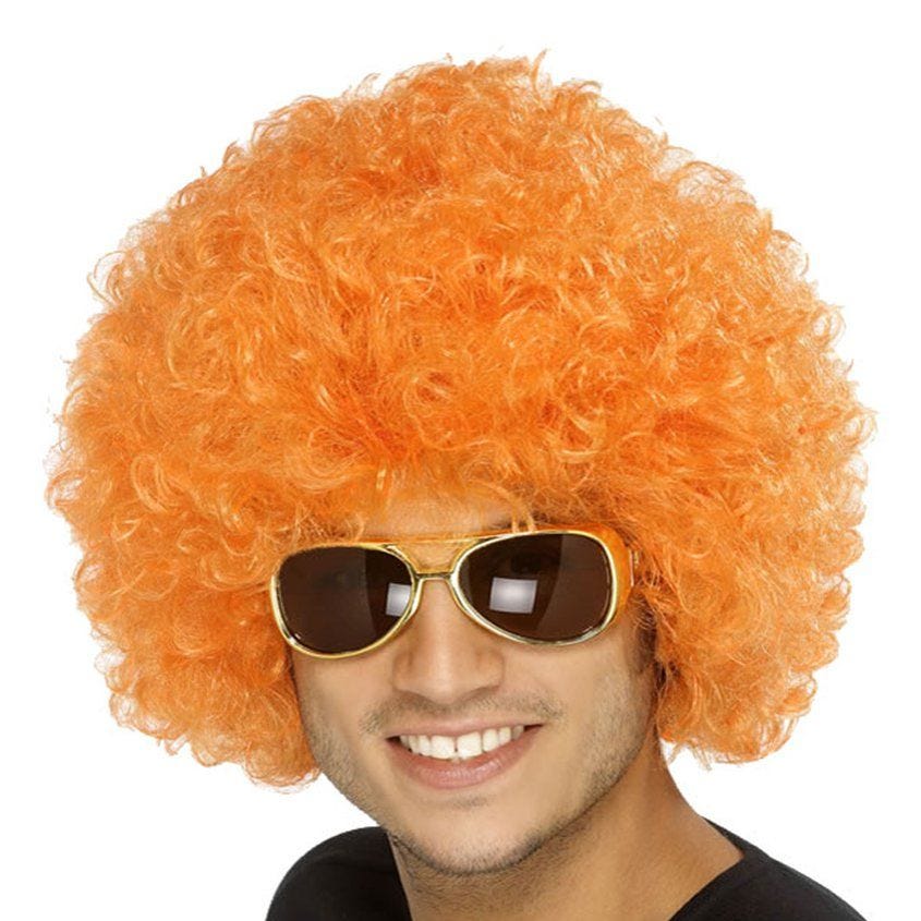 Orange Afro Wig