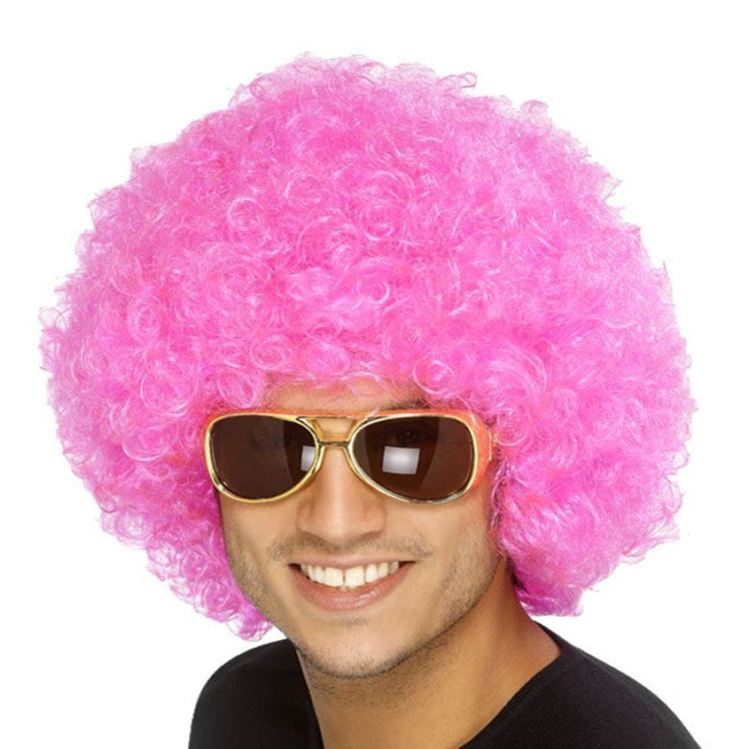 Pink Afro Wig