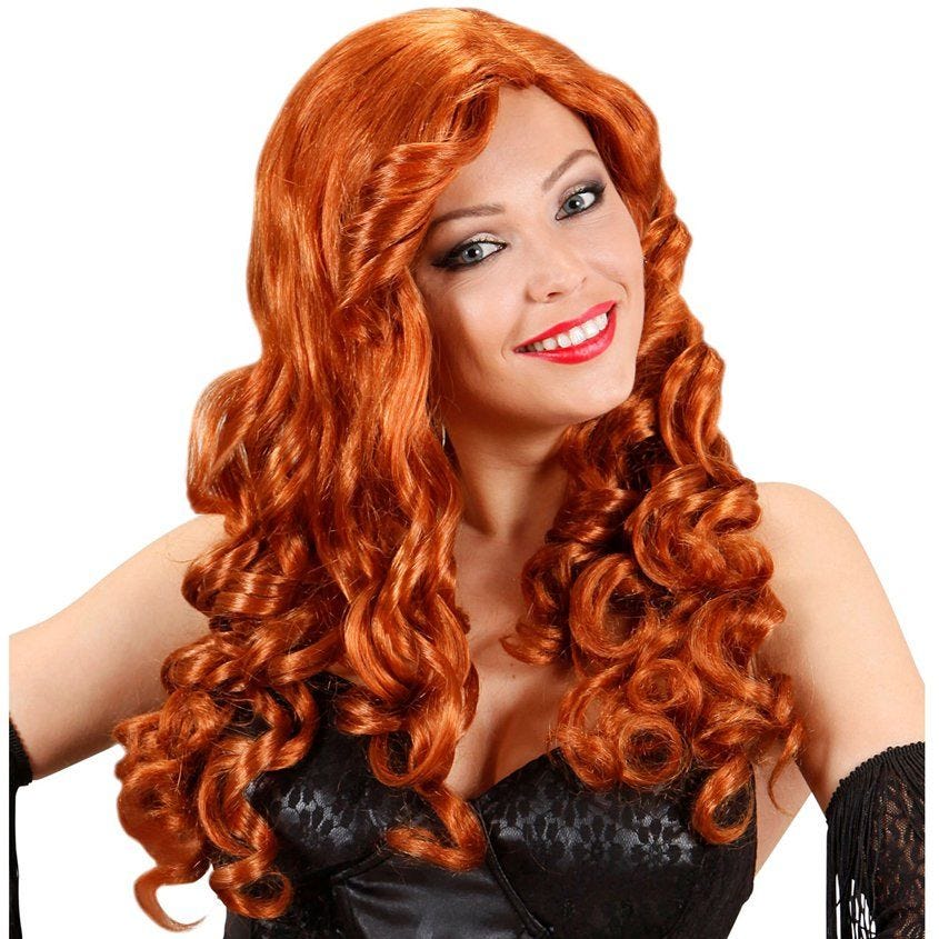 Red Curly Volume Wig