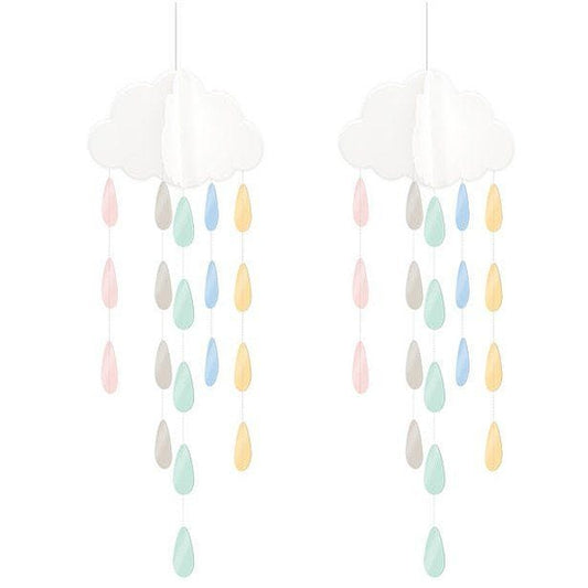 Baby Wishes Hanging Clouds & Droplets (2pk)