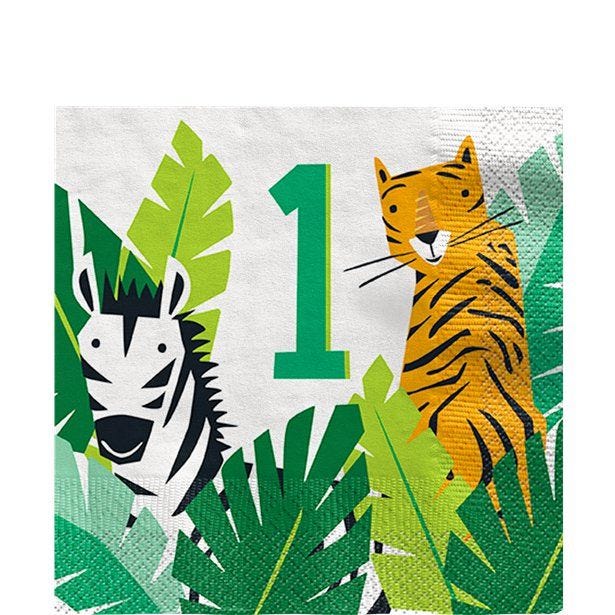 Wild One 1st Birthday Paper Napkins - 33cm (16pk)