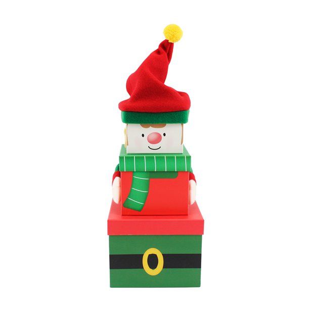 Elf Plush Stacking Boxes - 35cm (3pk)