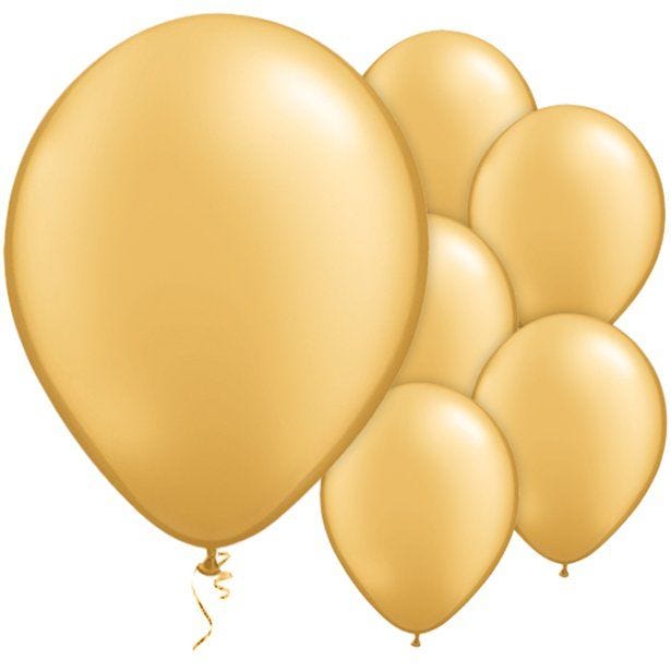 Gold Balloons - 11'' Latex (100pk)