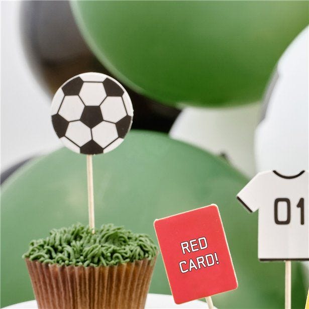 Football Cupcake Toppers (6pk)