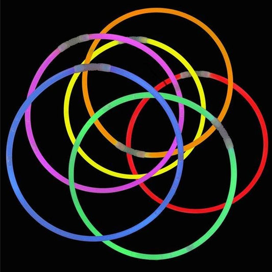 Assorted Colours Glow Necklaces - 56cm (10pk)