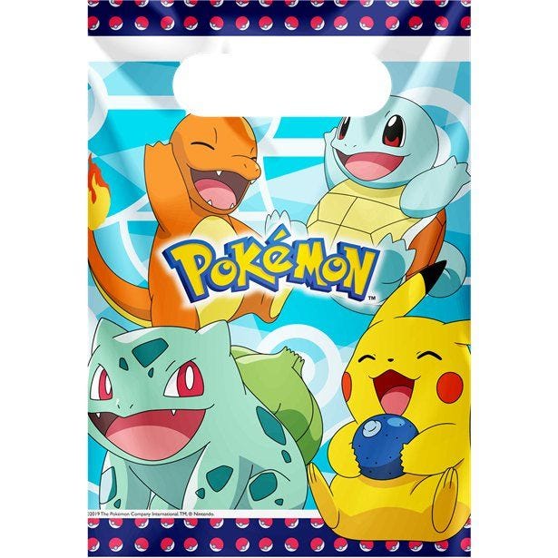 PokÃƒÂ©mon Plastic Party Bags (8pk)