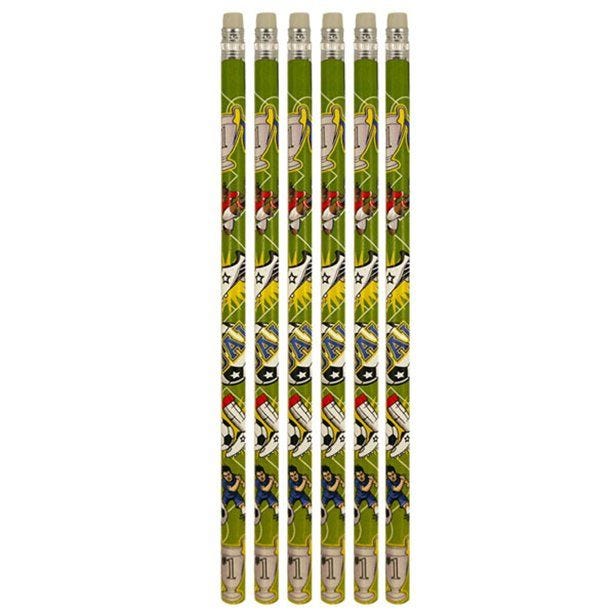 Football Graphic Pencils (6pk)