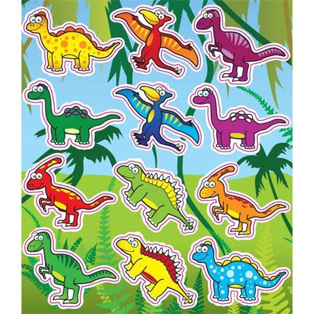 Dinosaur Sticker Sheet