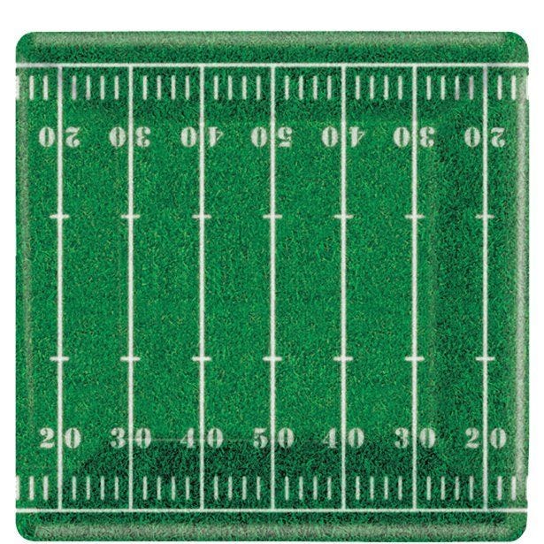 Touchdown Track Paper Plates - 23cm (8pk)