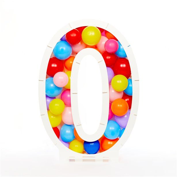 Balloon Mosaic Number Stand Kit -  0