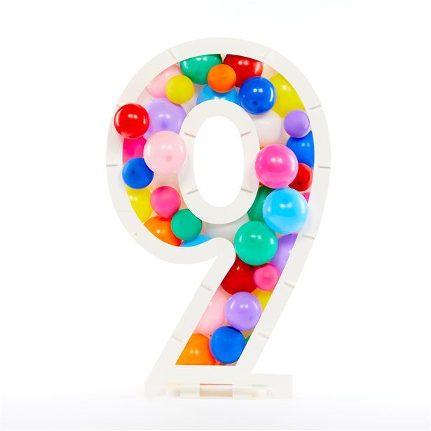 Balloon Mosaic Number Stand Kit -  9