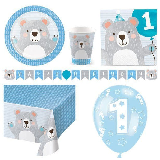 Birthday Bear - Deluxe Party Pack for 8