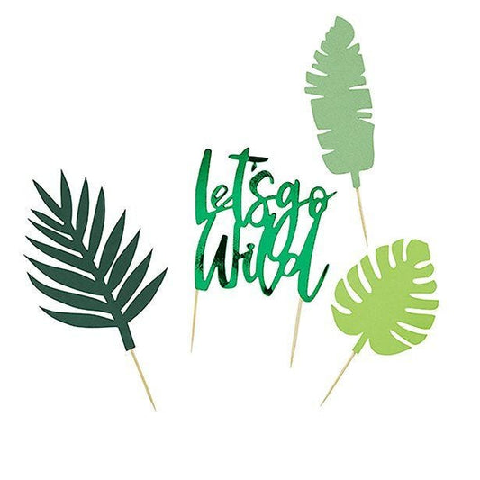 Let's Go Wild Tropical Cake Topper