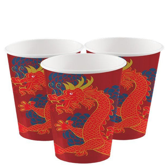 Chinese New Year Paper Cups - 250ml (8pk)