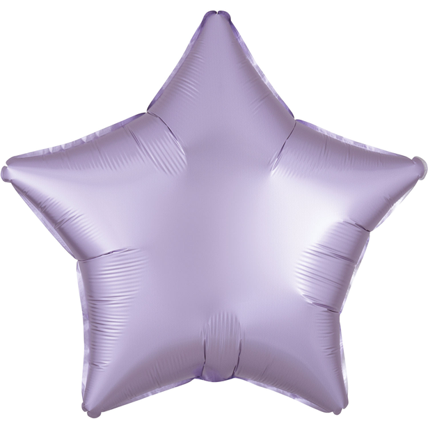 Pastel Lilac Satin Luxe Star Balloon - 18" Foil