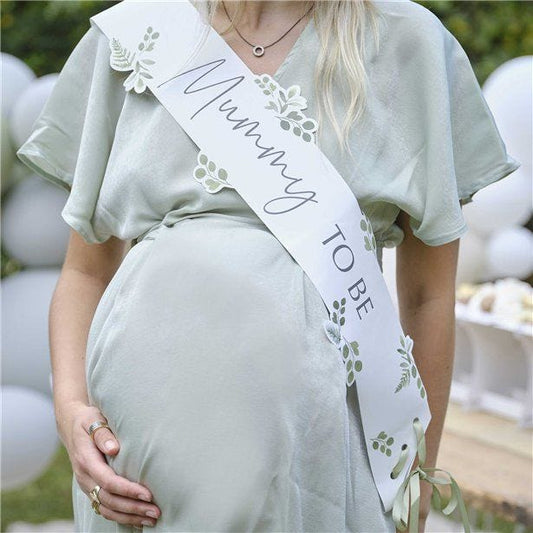 Botanical 'Mummy To Be' Sash