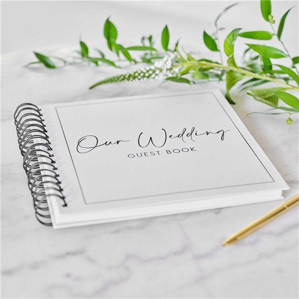 Contemporary Wedding Guest Book