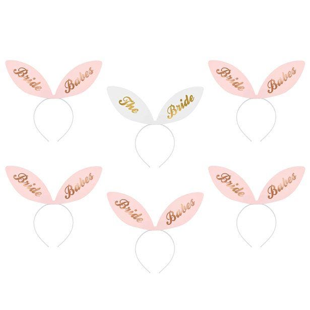 Bride Squad Bunny Ears Card Headbands