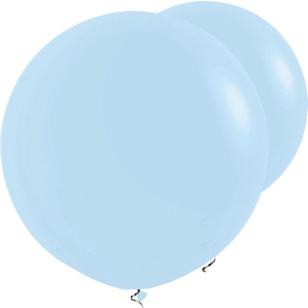 Pastel Matte Blue Balloons - 36" Latex (2pk)