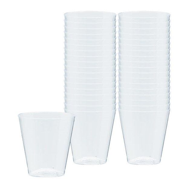 Clear Plastic Shot Glasses - 56ml (100pk)