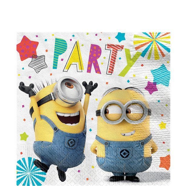 Minions Paper Napkins - 33cm (16pk)