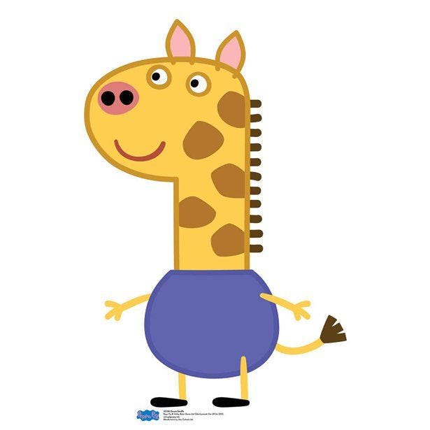 Gerald Giraffe Peppa Pig Cardboard Cutout - 90cm x 61cm