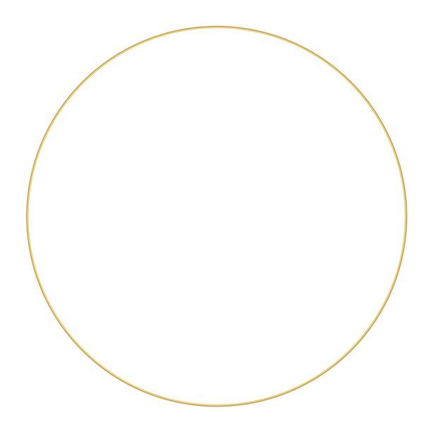 Gold Wedding Hanging Hoop - 60cm