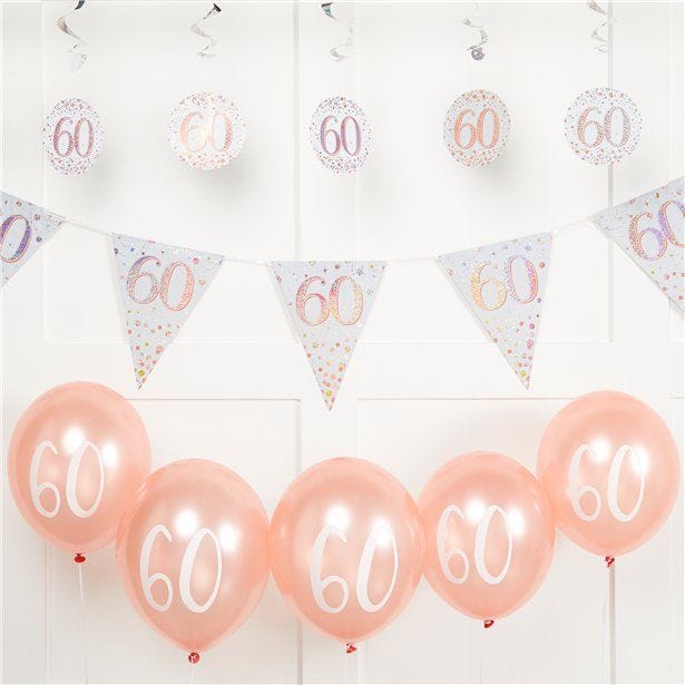 Sparkling Fizz 60th Birthday Decorating Kit - Value