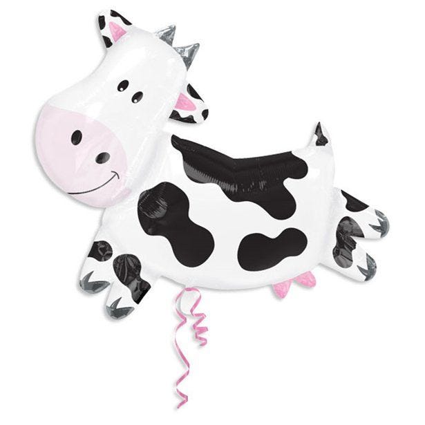 Giant Cow SuperShape Birthday Balloon - 30" Foil