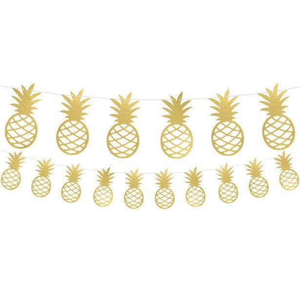 Gold Pineapple Garland - 1.5m