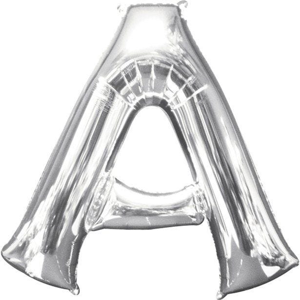 Silver Letter A Balloon - 16" Foil