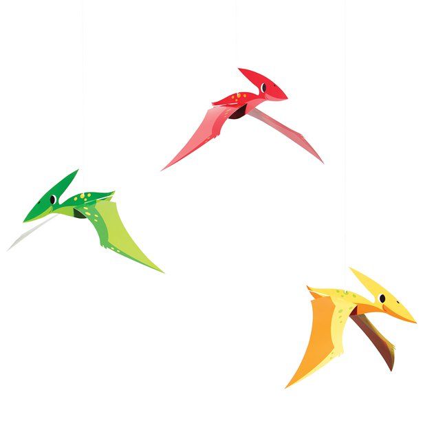 3D Hanging Dinosaurs - 43cm (3pk)