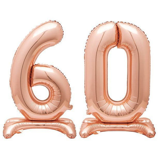 Rose Gold 60 Standing Balloon Kit - 30" Foil