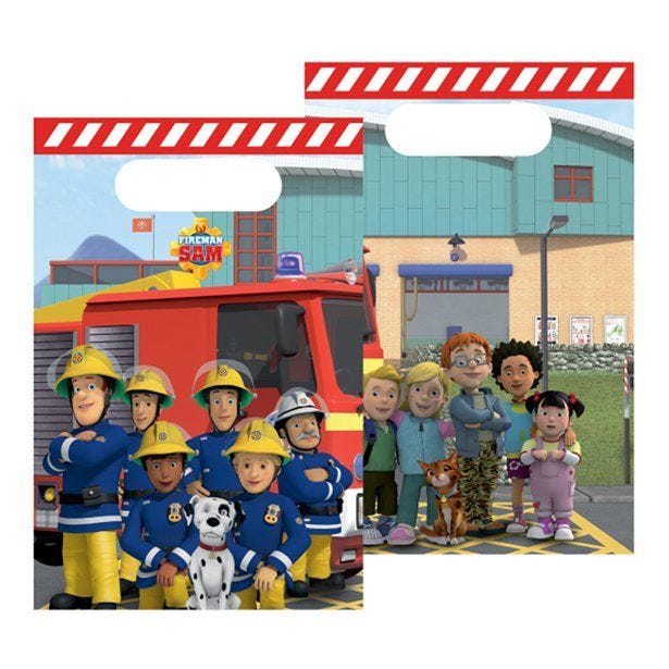 Fireman Sam Paper Party Loot Bags (8pk)