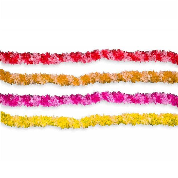 Diwali Lei Assorted Colour Garlands (4pk)