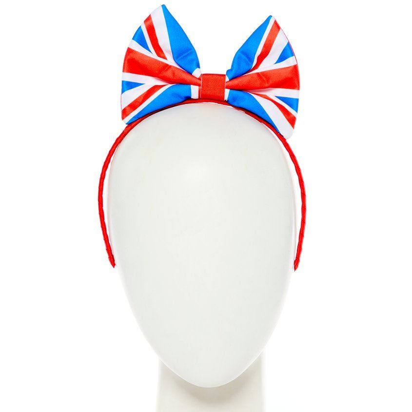 Union Jack Bow Headband