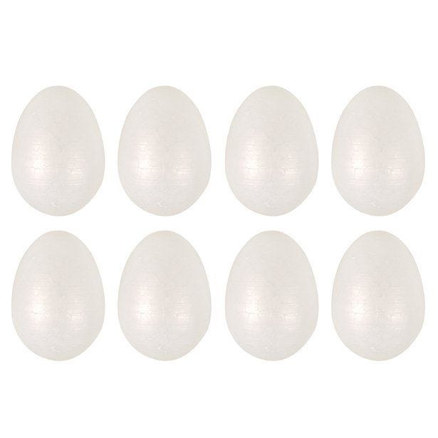 Foam Craft Eggs - 6.5cm (8pk)