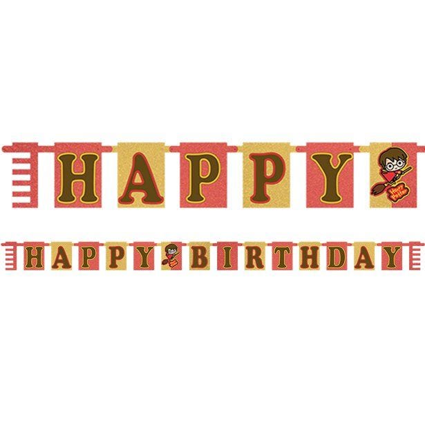 Harry Potter 'Happy Birthday' Paper Letter Banner - 1.6m