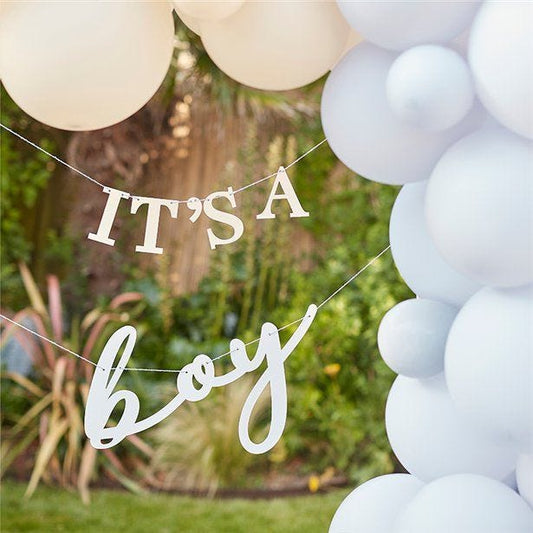 Hello Baby It's A Boy Eco Bunting