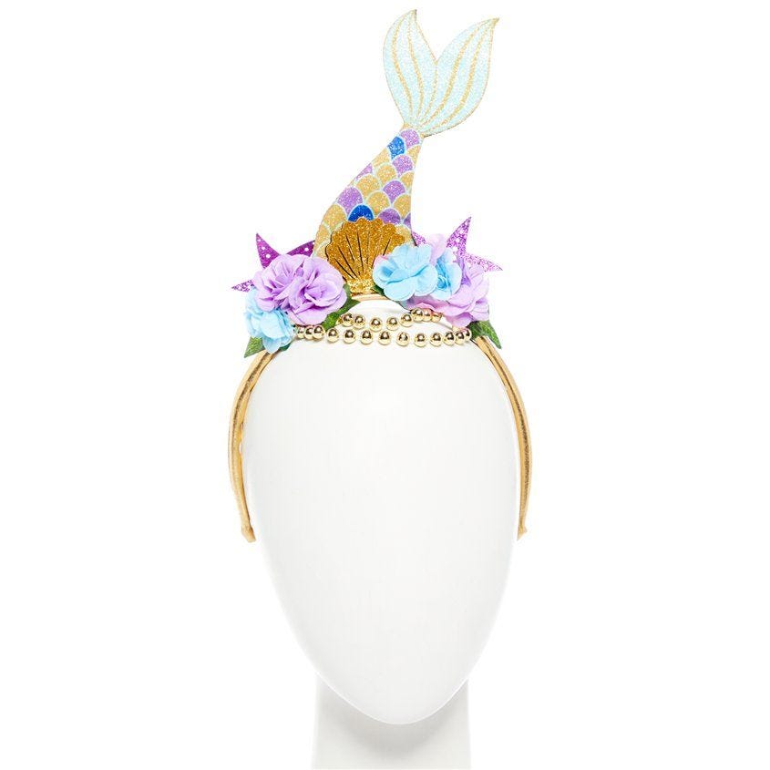 Glitter  Floral Mermaid Headband