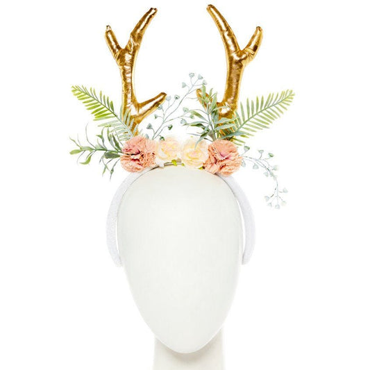 Floral Reindeer Tiara