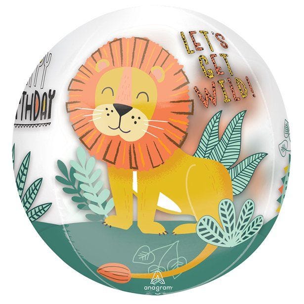 Get Wild Safari Orbz Balloon - 15"