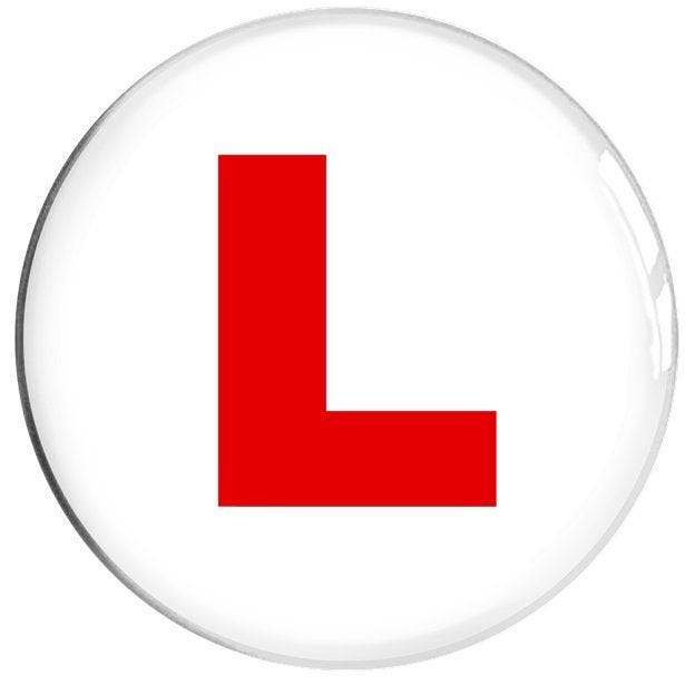 L' Plate Jumbo Badge - 15cm