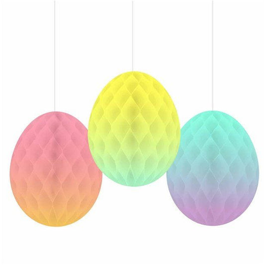 Ombre Hanging Honeycomb Eggs (3pk)