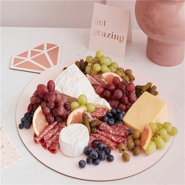 Rose Gold Ring Grazing Board