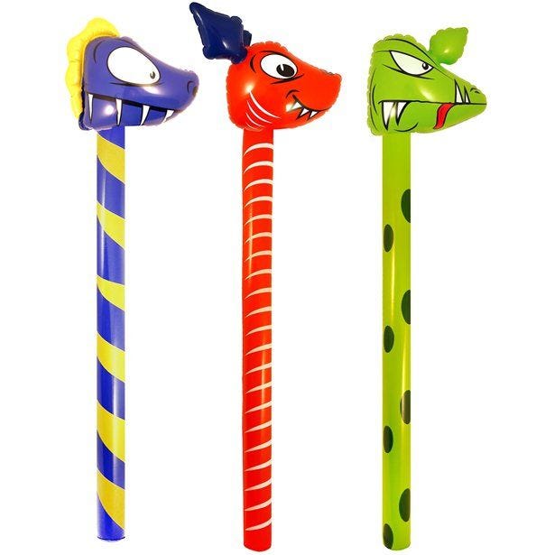 Inflatable Dinosaur Stick - 118cm