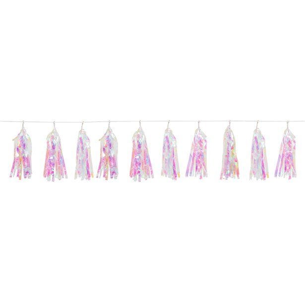 Iridescent Tassel Garland - 2.74m