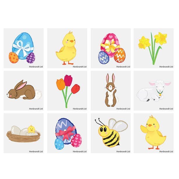 Easter Mini Tattoos (12pk)